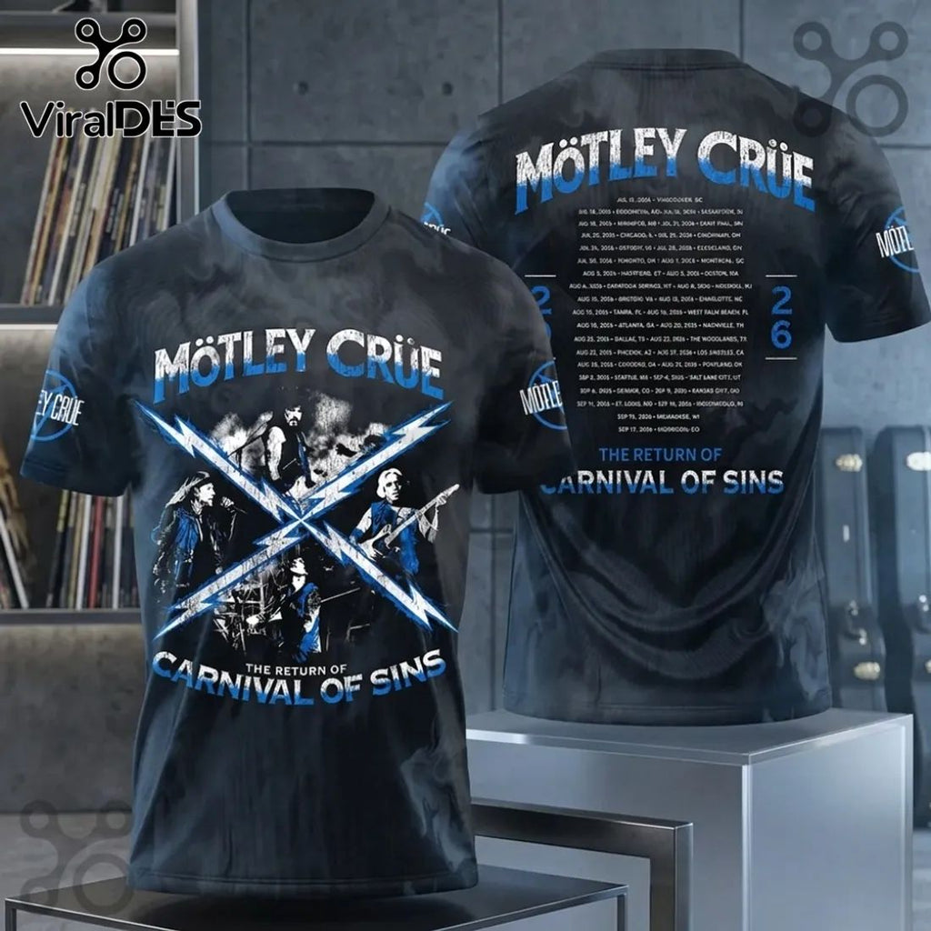 Motley Crue 2026 The Return of Carnival of Sins Shirt
