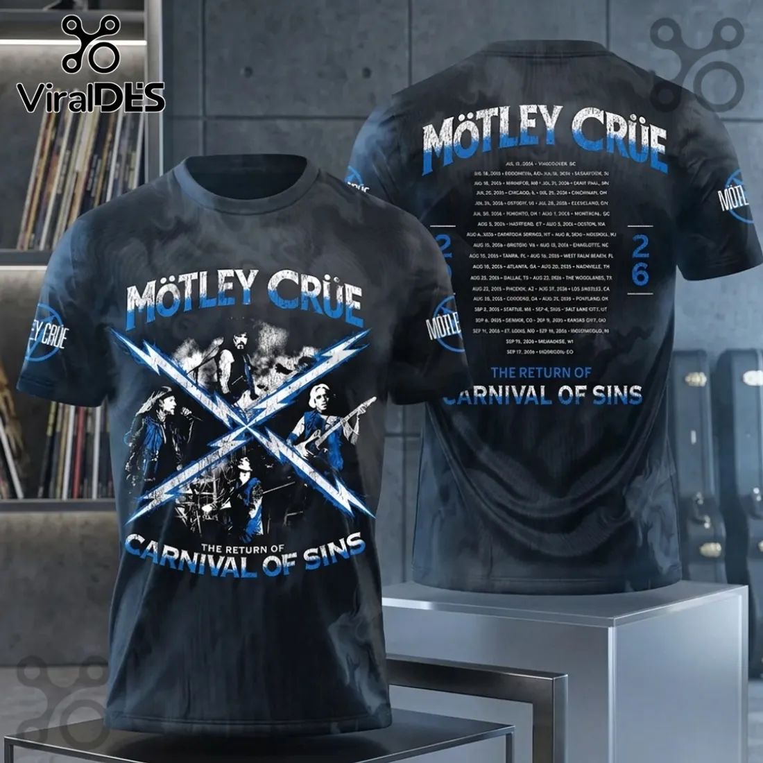 Motley Crue 2026 The Return of Carnival of Sins Shirt