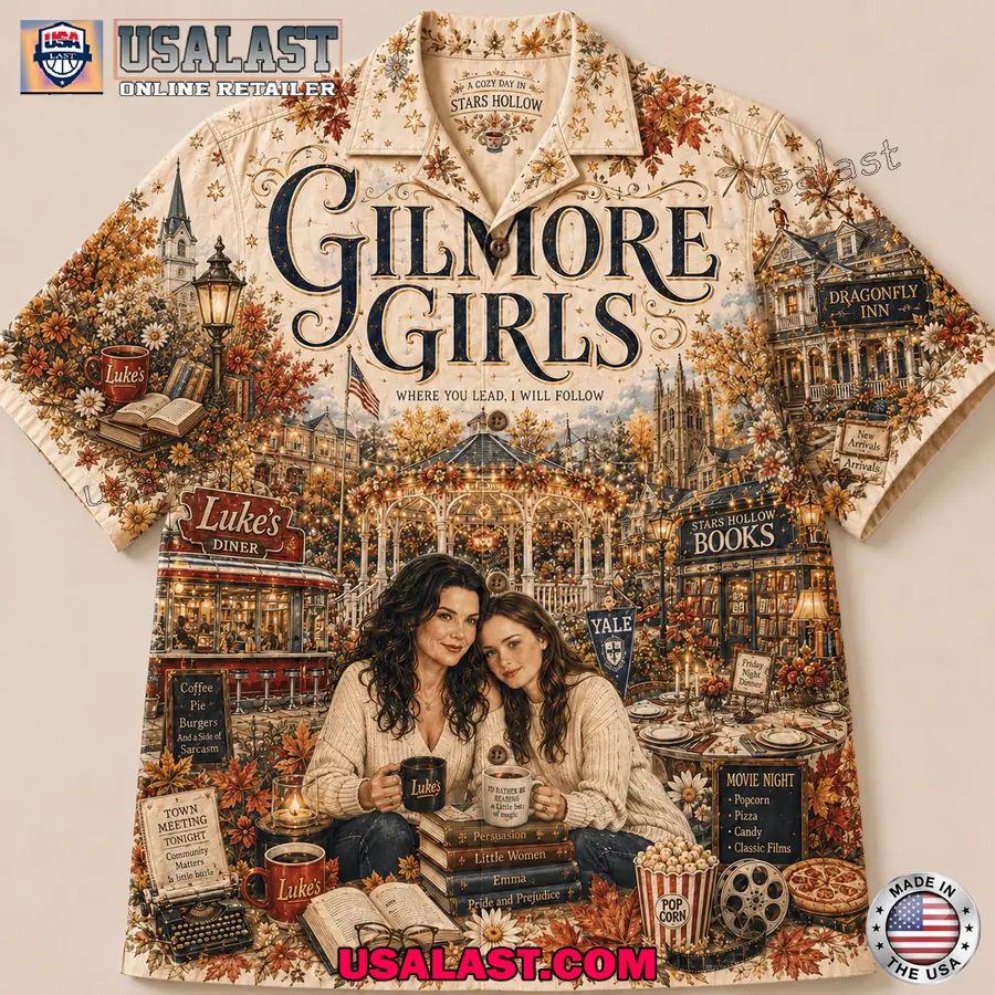 Gilmore Girls Stars Hollow Short Sleeve Hawaiian Shirt