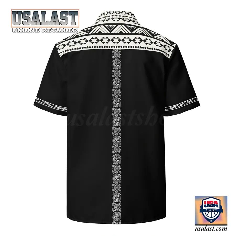Xiuhpohualli Guayabera Short Sleeve Hawaiian Shirt