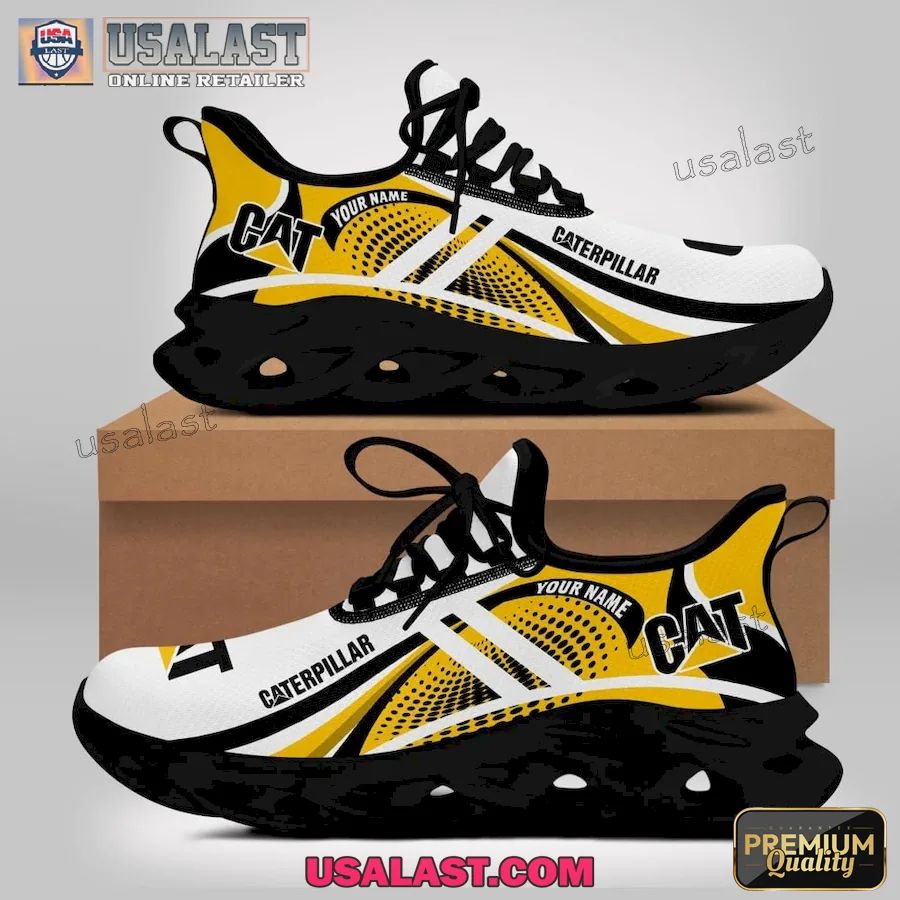 Caterpillar Tractor Personalized Max Soul Shoes