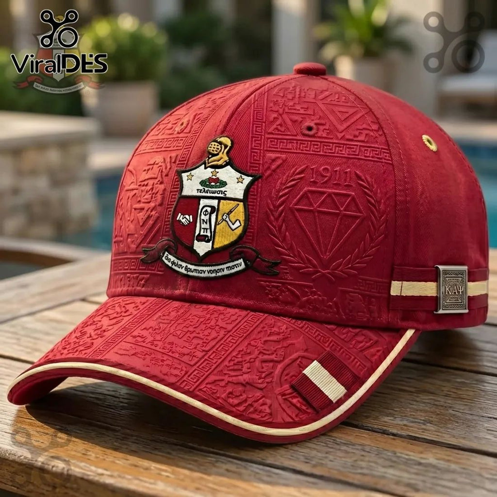 Kappa Alpha Psi 1911 Crest Embossed Baseball Cap
