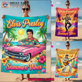 Elvis Presley Summer Vibes Beach Towel