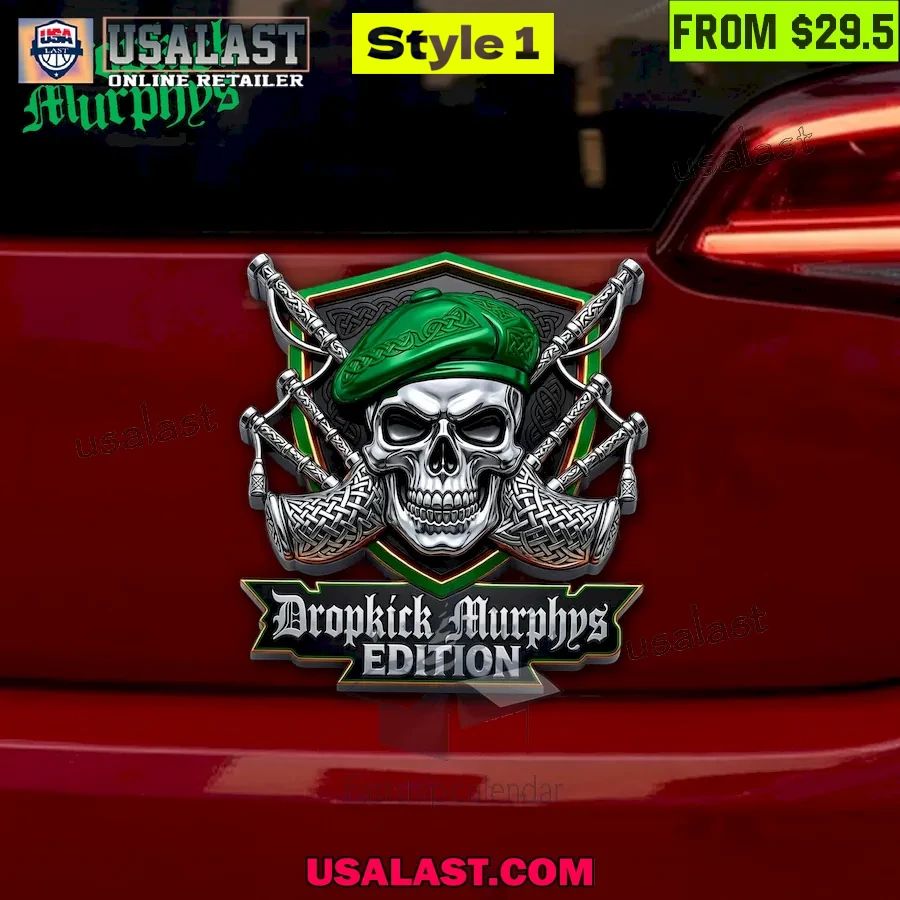 Dropkick Murphys Edition 3D Car Name Badge