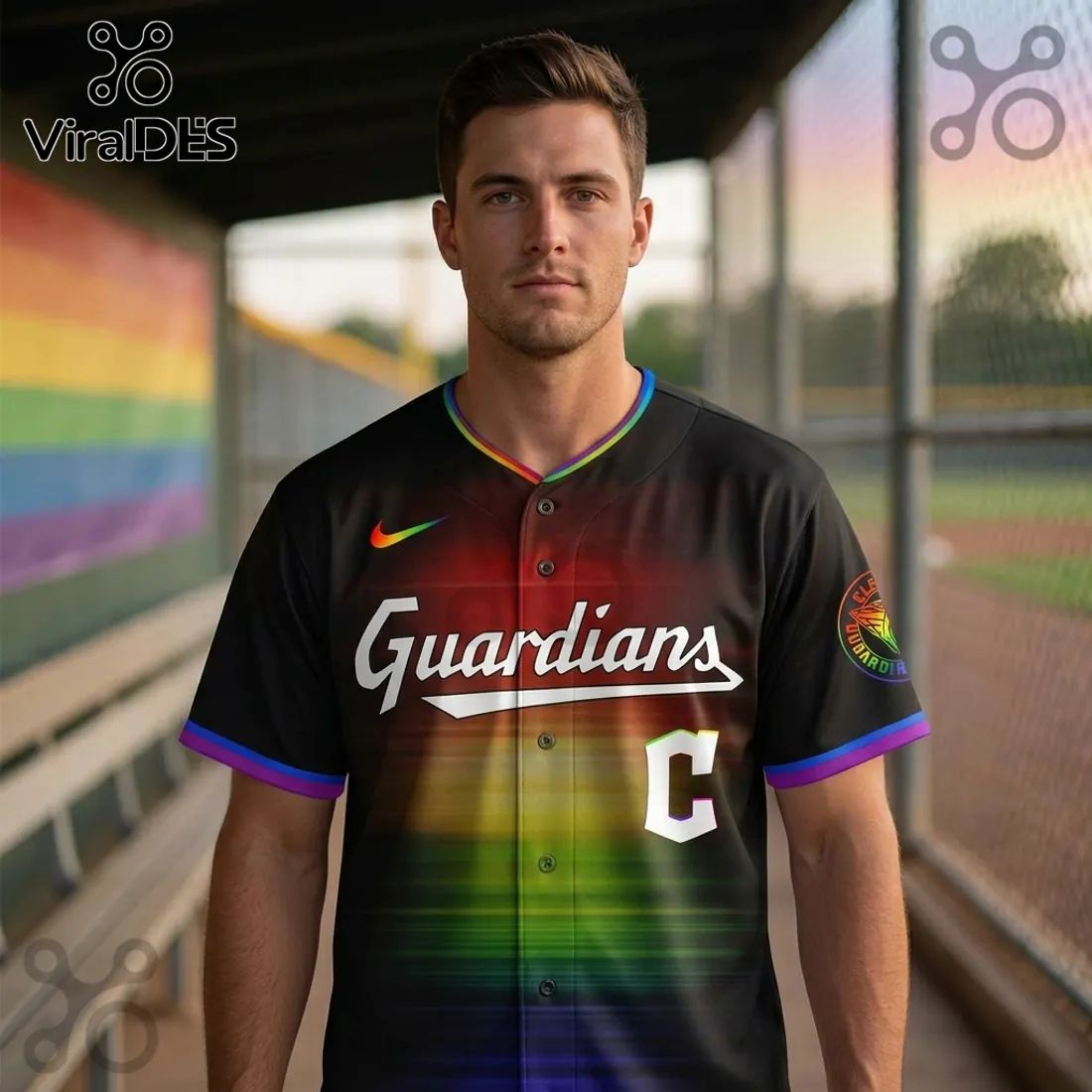 Cleveland Guardians Baseball Is For Everyone Pride 2026 Baseball Jersey
