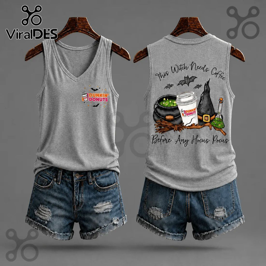 Dunkin Donuts Halloween 2026 V-Neck Tank Top