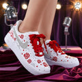 Selena 30th Anniversary Red Rose & Rhinestone Custom Air Force 1 Sneakers
