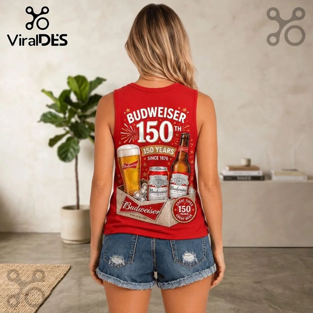 Budweiser 150th Anniversary V-Neck Tank Top