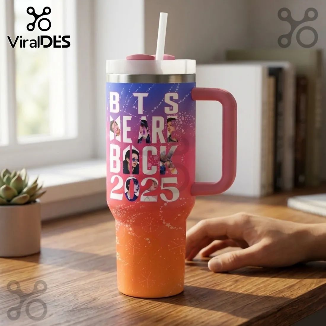 BTS 2025 Festa Stainless Steel Handle Tumbler