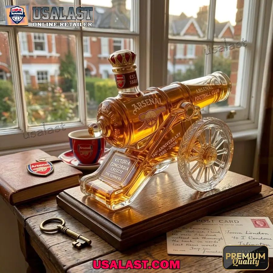 Arsenal 140th Anniversary Cannon Whiskey Decanter