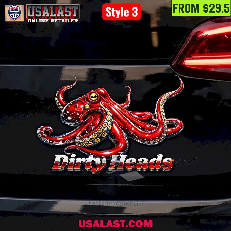 Dirty Heads 3D Car Name Badge