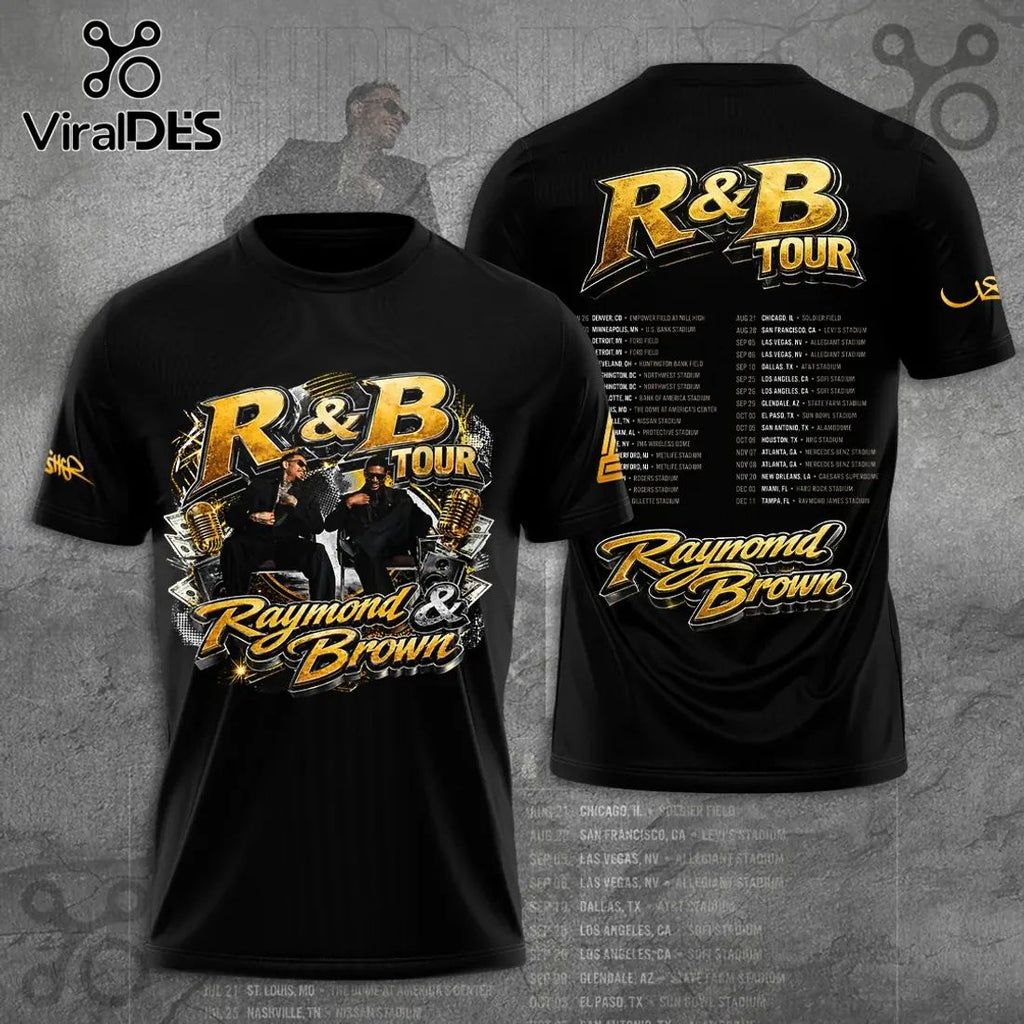 Raymond & Brown R&B Tour Dates Tee Shirt