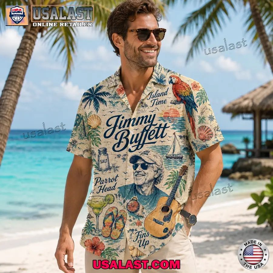Jimmy Buffett Island Time Summer Hawaiian Shirt