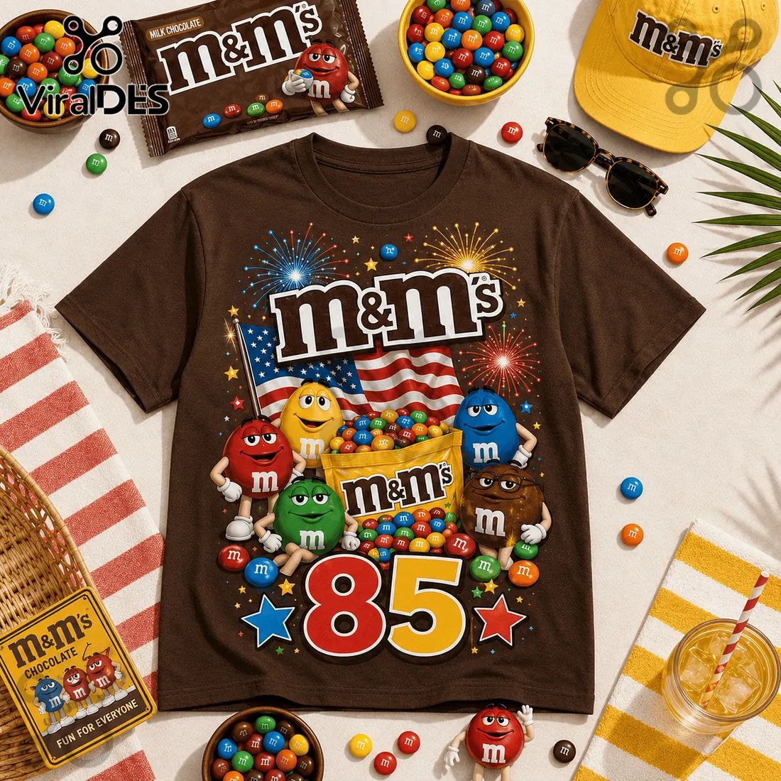 M&M’s 85th Anniversary Brown T-Shirt