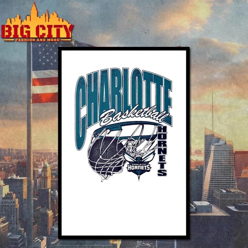 Original Charlotte Hornets Script Swish Shirt