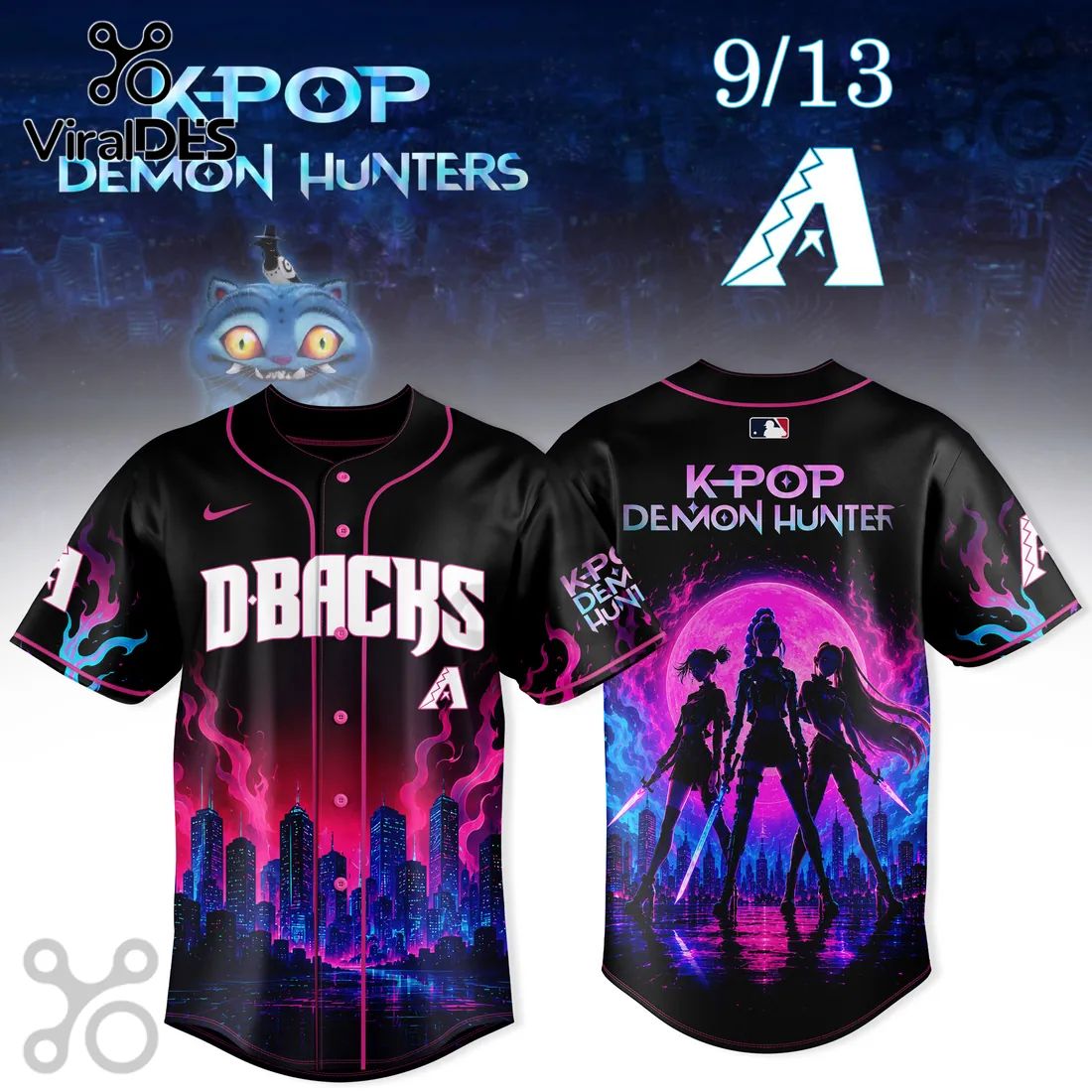 Arizona Diamondbacks KPop Demon Hunters Jersey