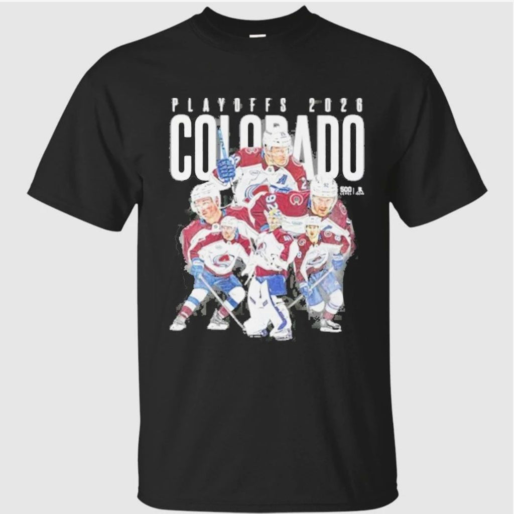 Colorado Avalanche 500 Level 2026 Playoff Heroes T-Shirt