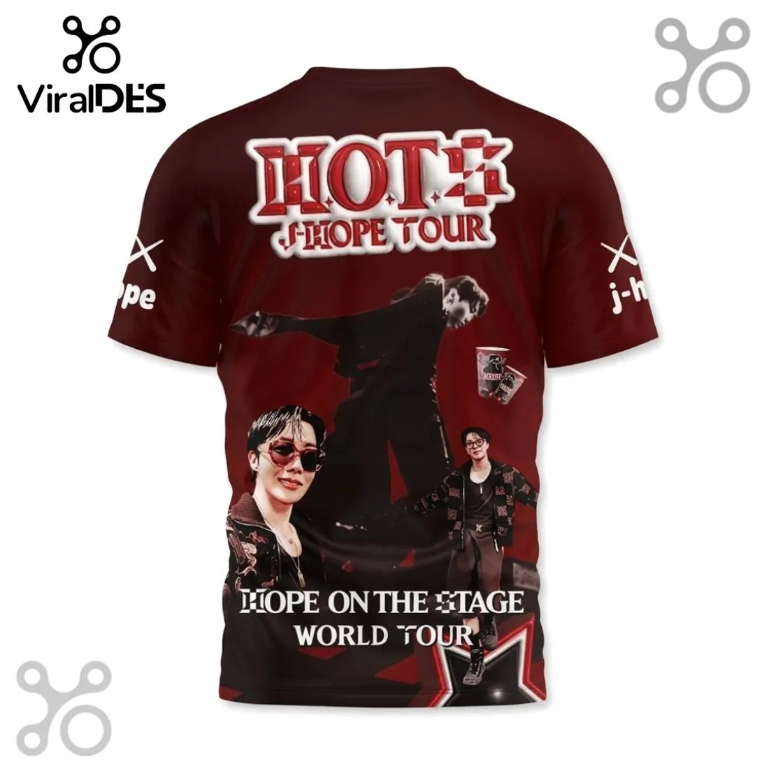 J-Hope Hope On The Stage Tour Maroon T-Shirt