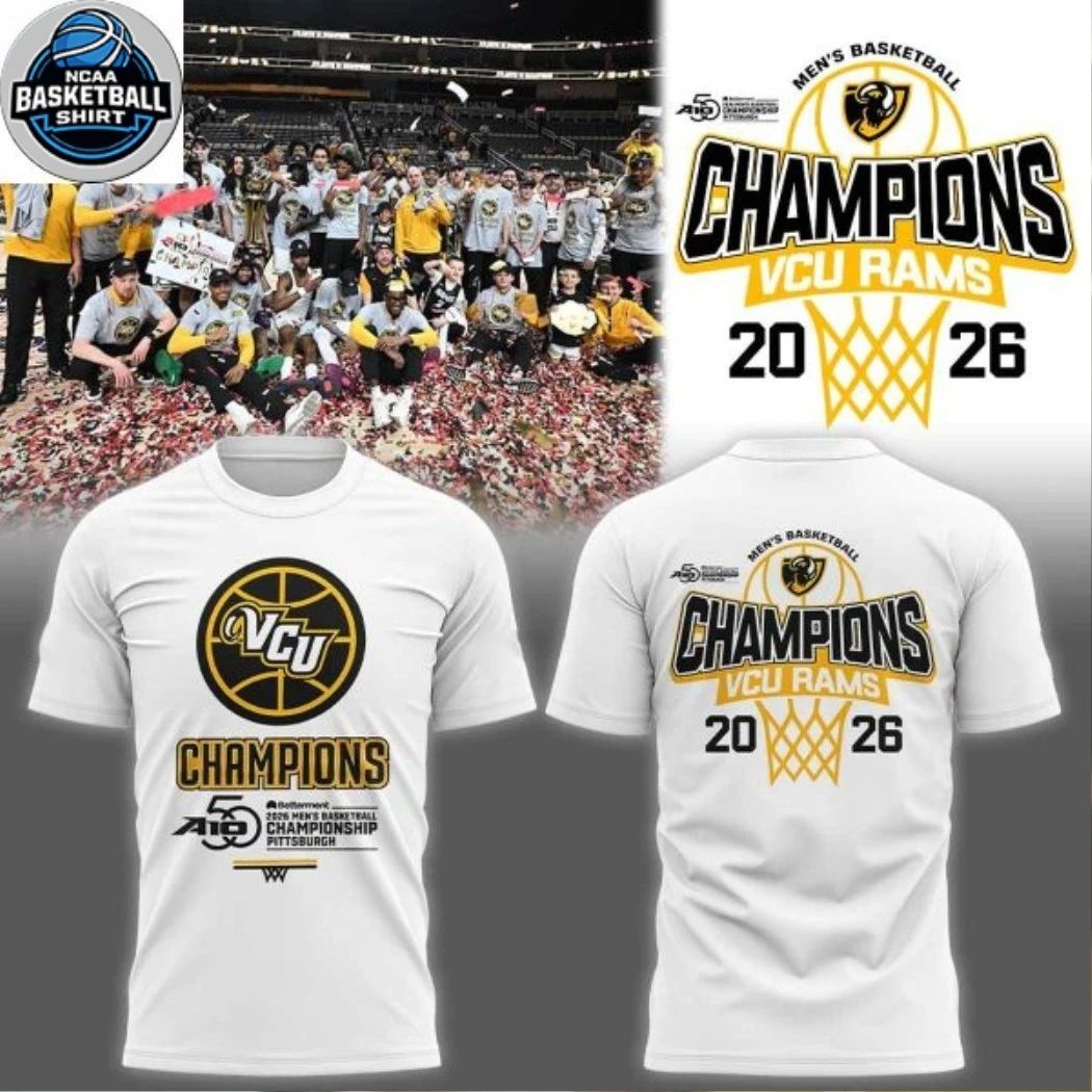 VCU Rams 2026 Atlantic 10 Men’s Basketball Tournament Champions Hoodie T-Shirt