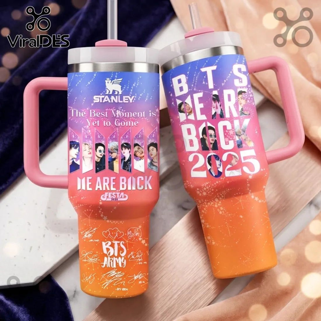 BTS 2025 Festa Stainless Steel Handle Tumbler