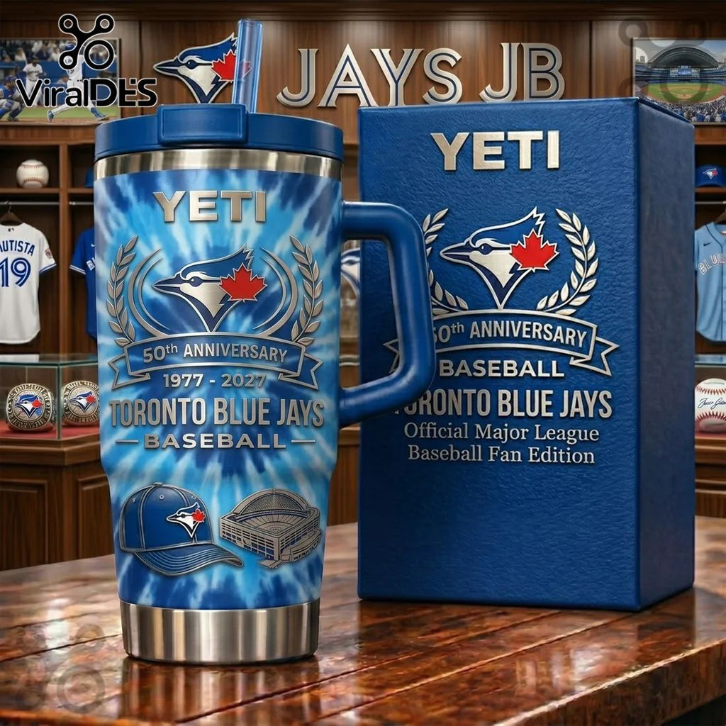 Toronto Blue Jays YETI 50th Anniversary 40oz Tumbler
