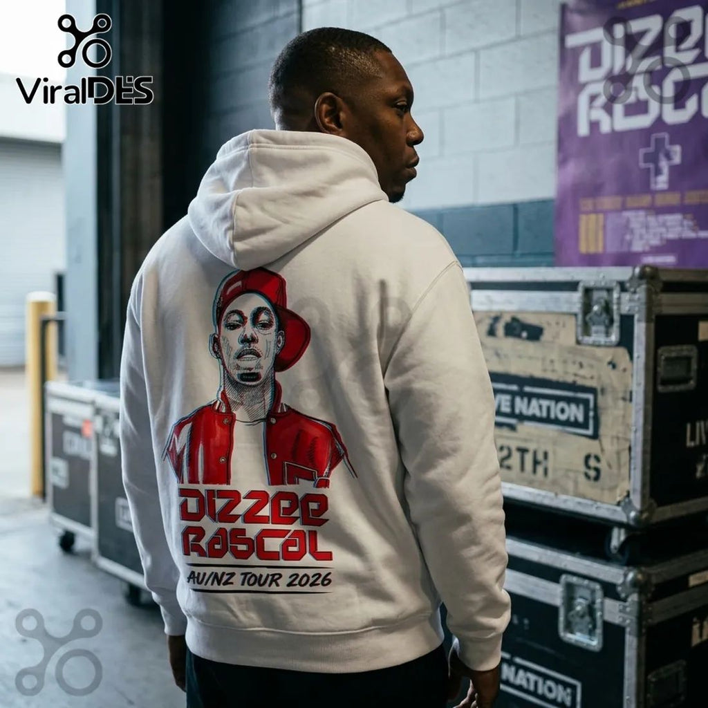 Dizzee Rascal We Want Bass Concert 2026 White Hoodie