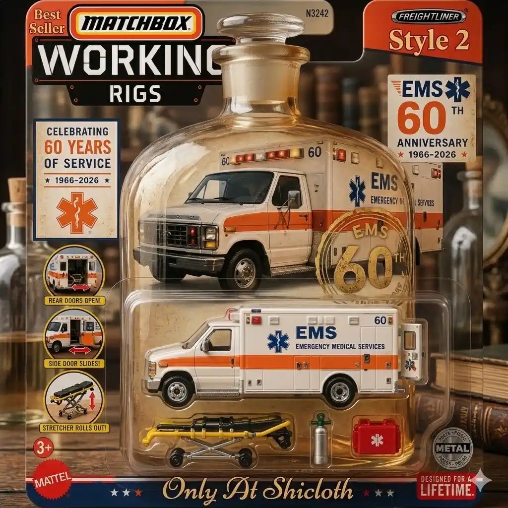 Wheels Matchbox Working Rigs EMS 60th Anniversary Ambulance