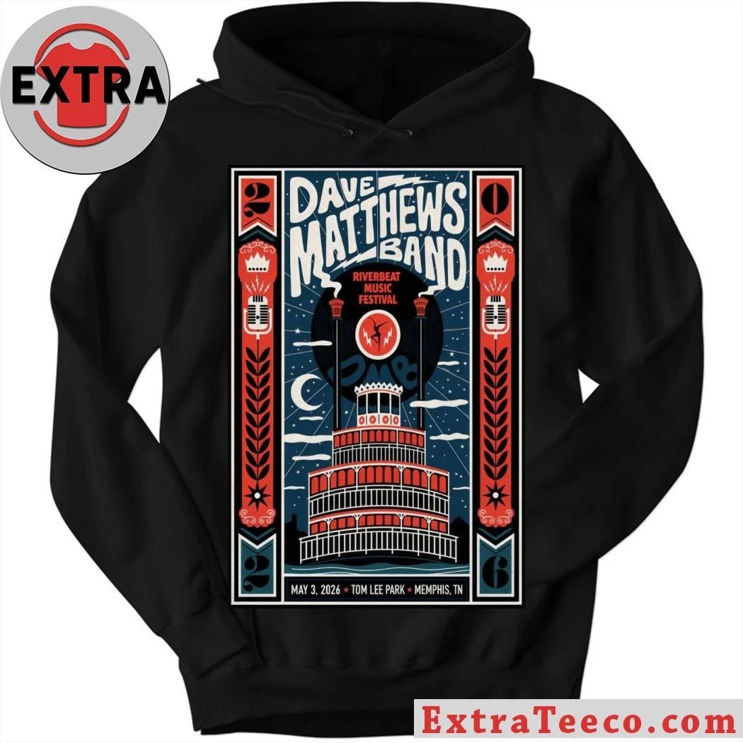 Dave Matthews Band May 3 2026 Tom Lee Park, Memphis TN Poster Shirt