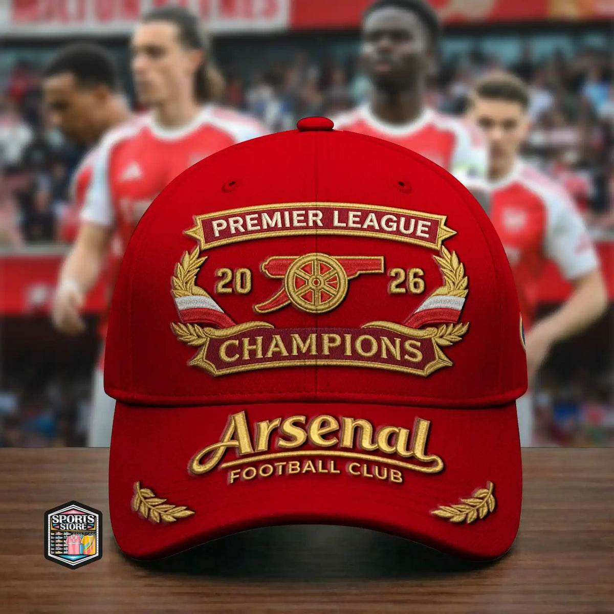 Arsenal Premier League Champions 2025-2026 Cap Hat