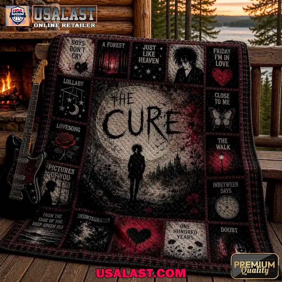 The Cure Gothic Rock Premium Quilt Blanket