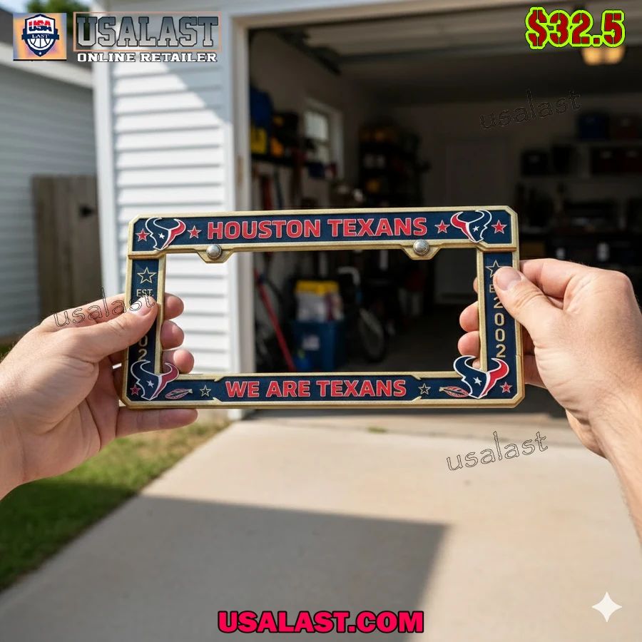 Houston Texans Limited Edition License Plate Frame