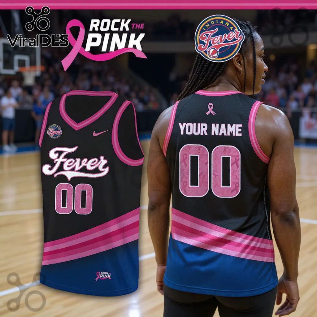 Indiana Fever x Rock The Pink 2026 Limited Edition Jersey Tank Top
