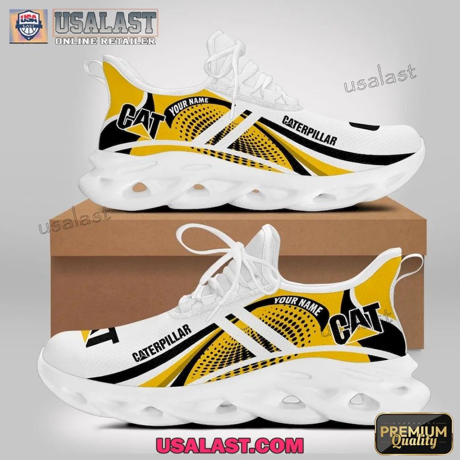 Caterpillar Tractor Personalized Max Soul Shoes