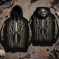 Beetlejuice Illustrated Skeleton Costume Hoodie