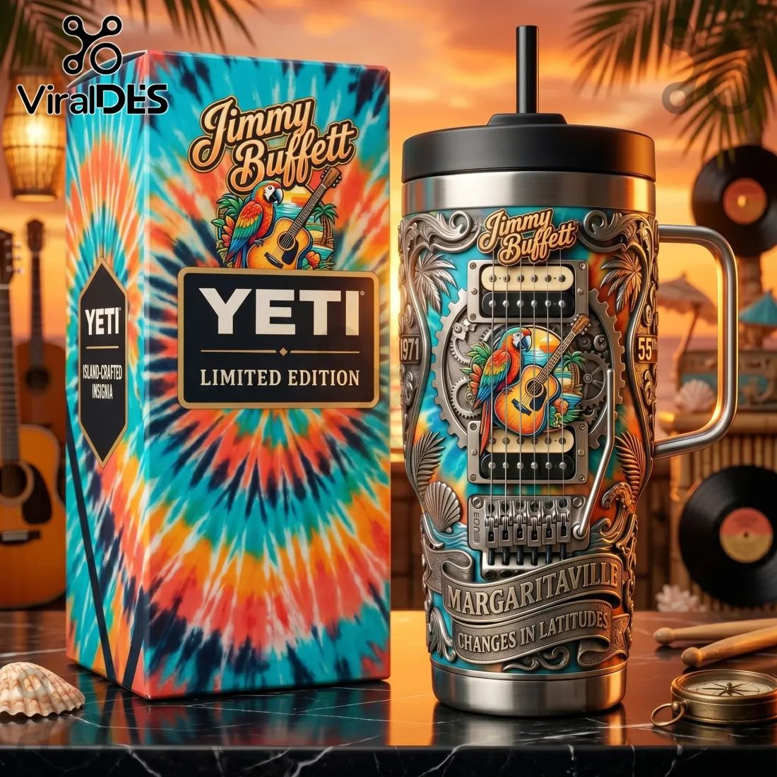 YETI x Jimmy Buffett Margaritaville Limited Edition Handled Tumbler