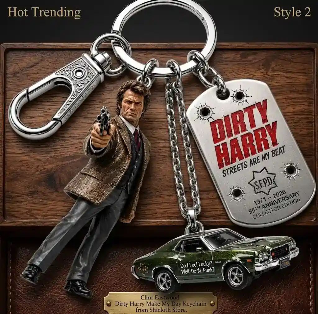 Clint Eastwood Dirty Harry Make My Day Keychain