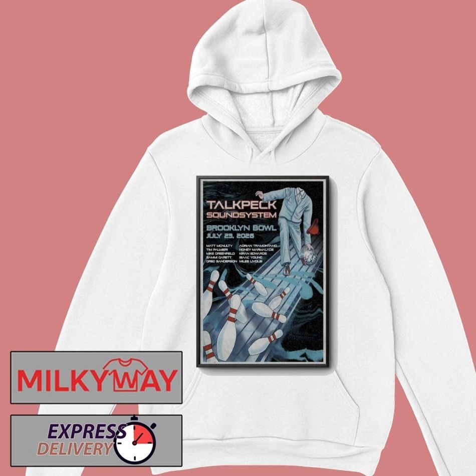 POSTER TalkPeck SoundSystem Tour Brooklyn NY July 23 2026 Tour shirt