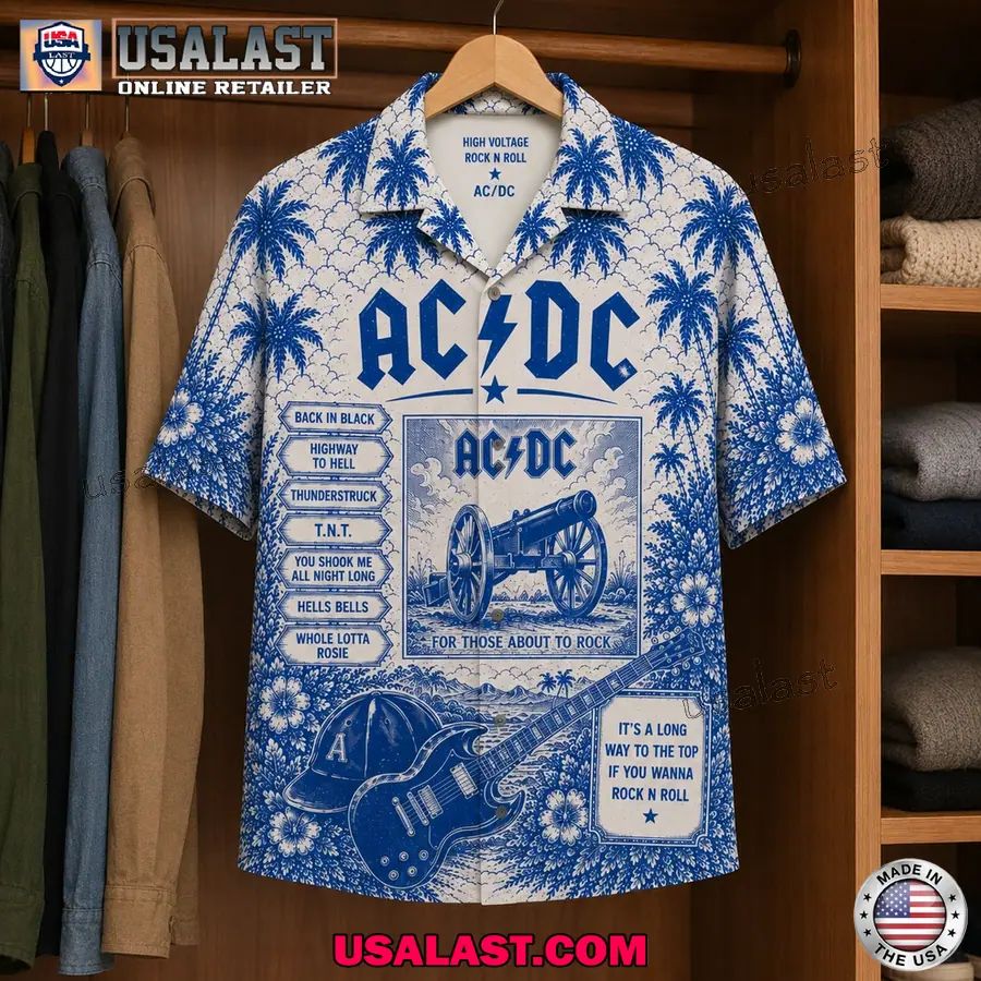AC/DC Vintage Tropical Album Hawaiian Shirt