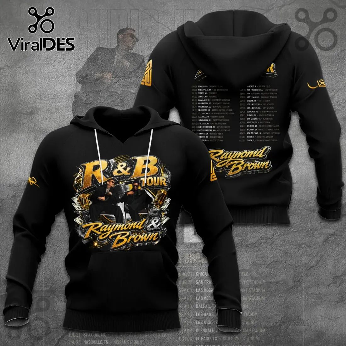 Raymond & Brown R&B Tour Dates Tee Shirt