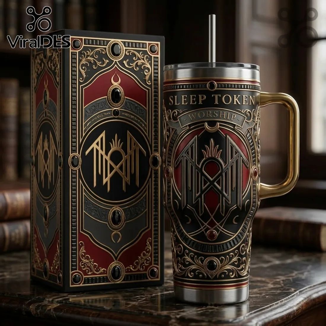 Sleep Token Worship Gothic Stainless Steel 40oz Tumbler