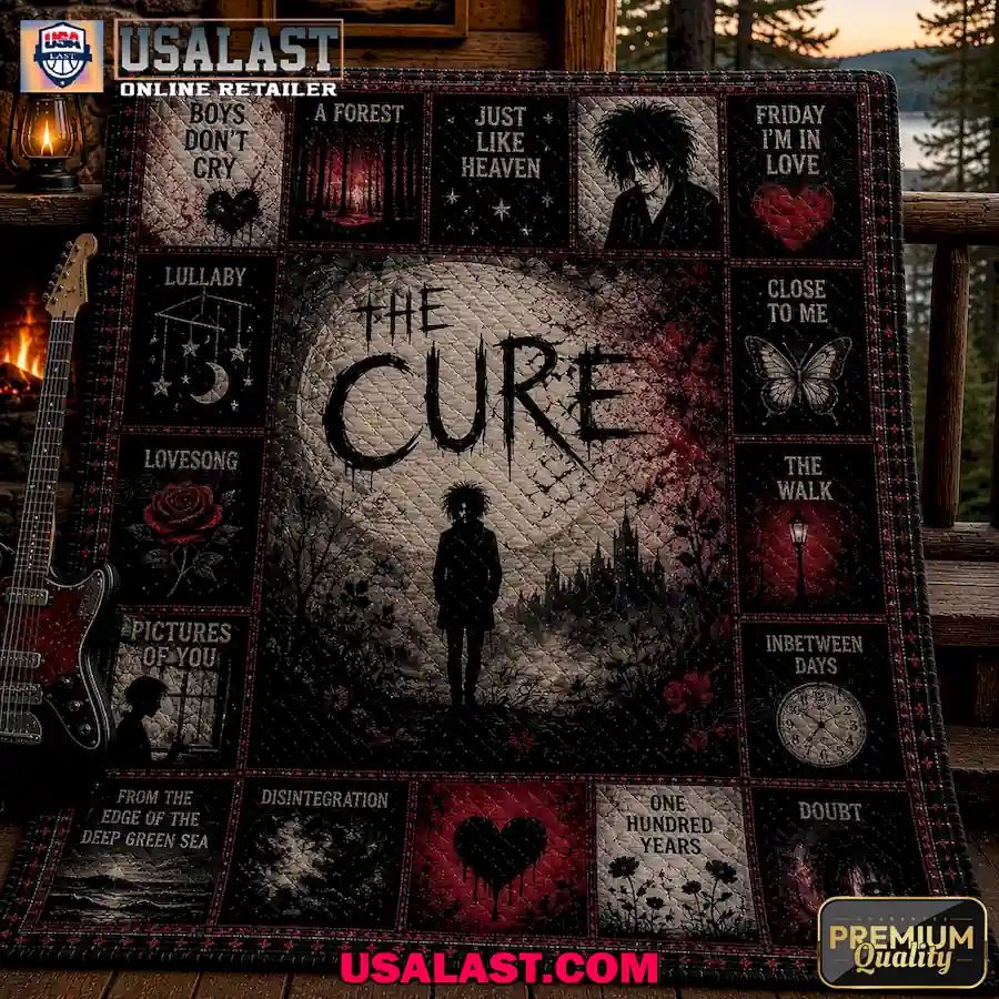 The Cure Gothic Rock Premium Quilt Blanket