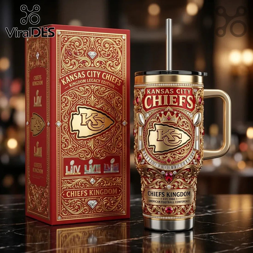 Kansas City Chiefs Kingdom Legacy 40oz Stanley Tumbler
