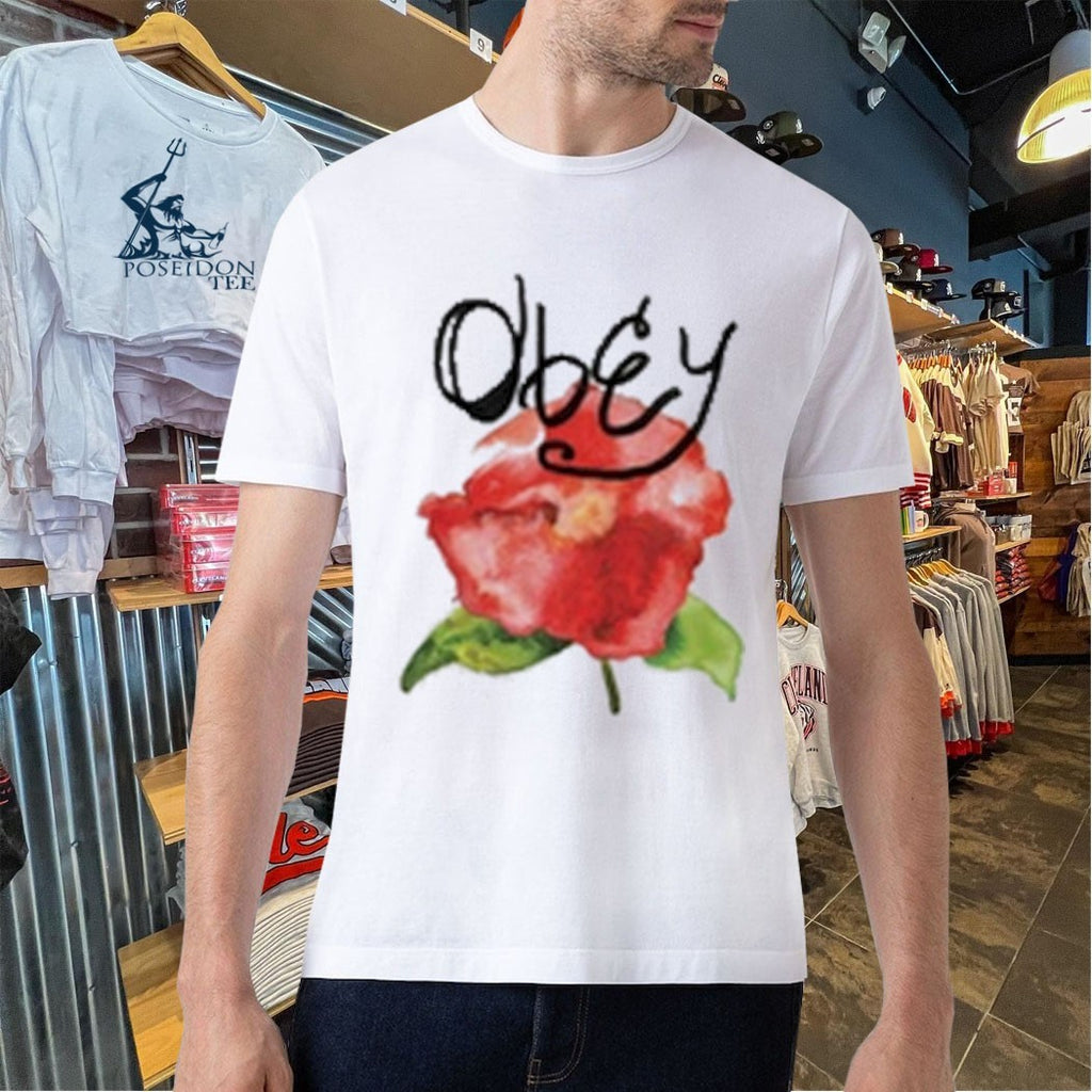 Urban Outfitters Obey Watercolor Poppy T-shirt
