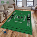 US Montauban French Rugby Carpet Rug