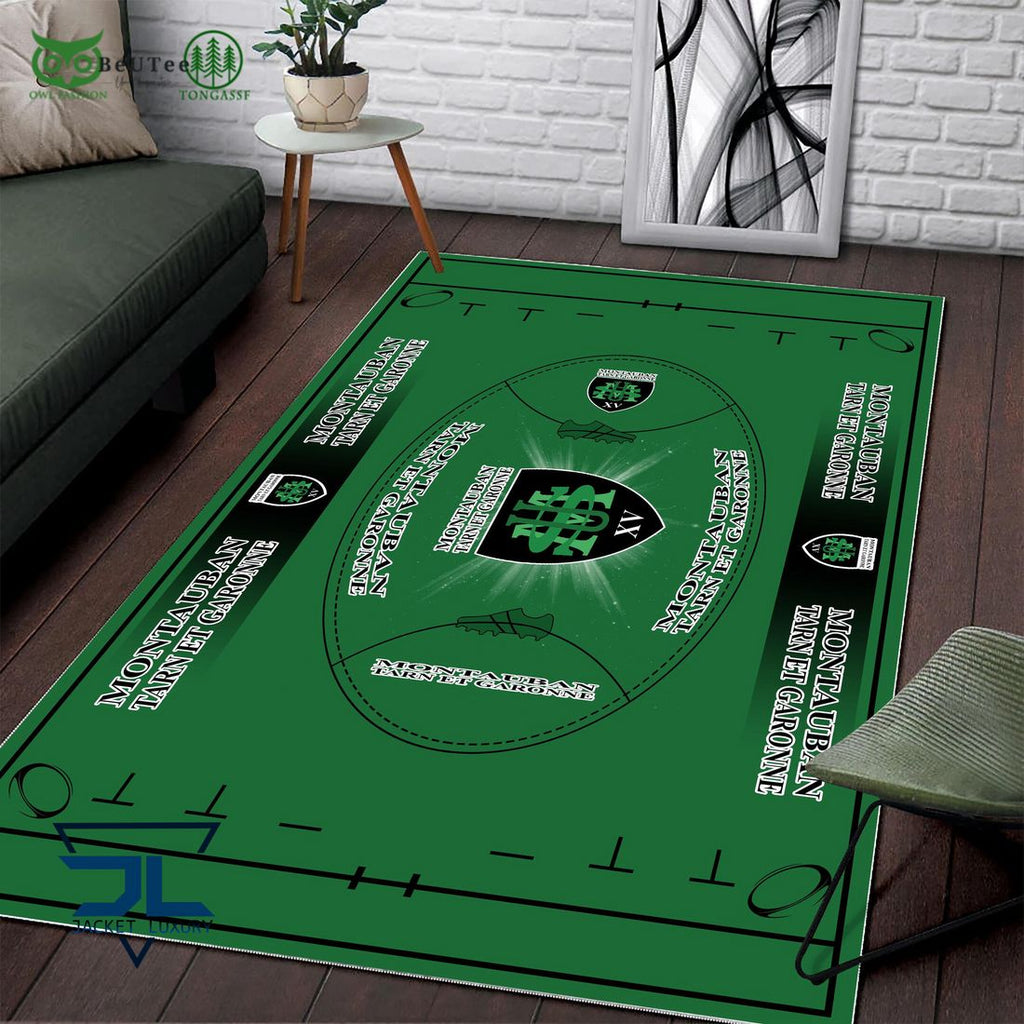 US Montauban French Rugby Carpet Rug
