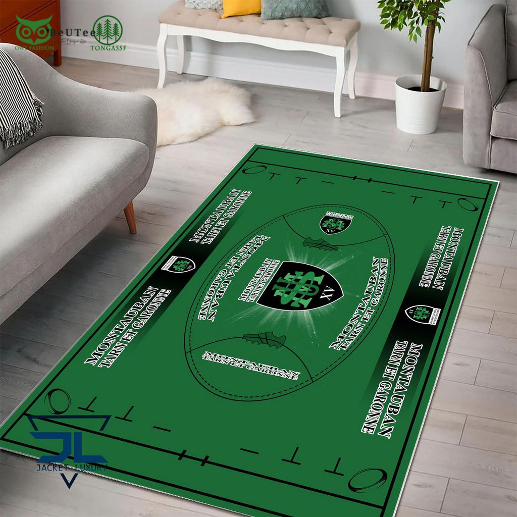 US Montauban French Rugby Carpet Rug