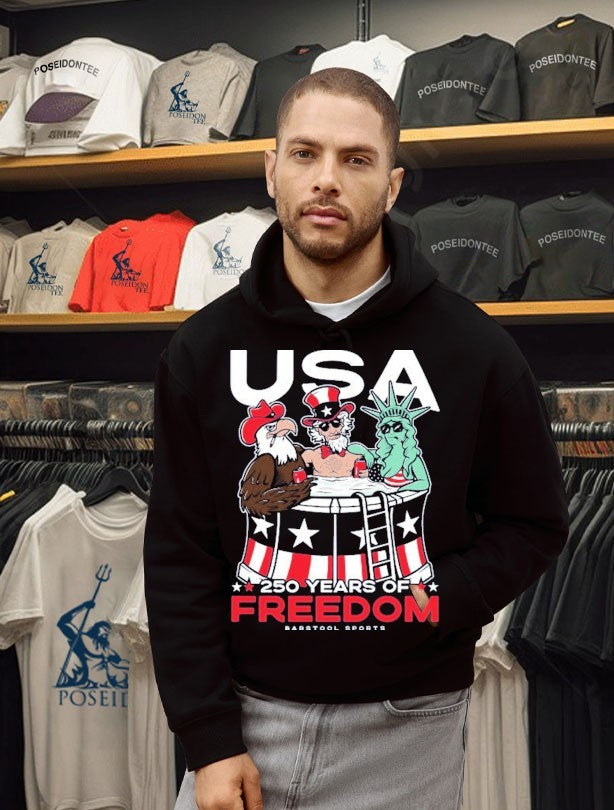 USA 250 Years Of Freedom Barstool Sports T-shirt