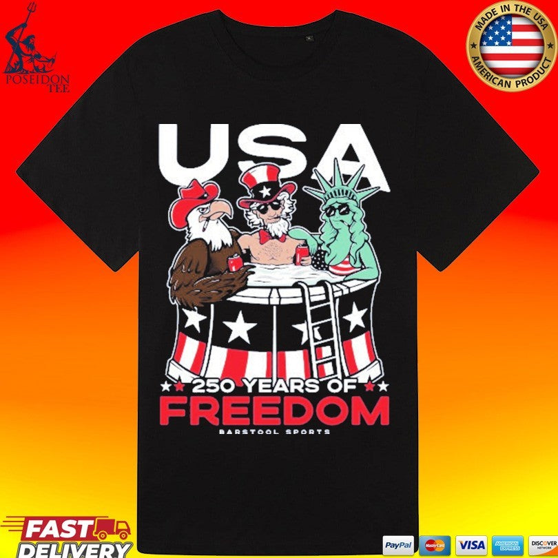 USA 250 Years Of Freedom Barstool Sports T-shirt