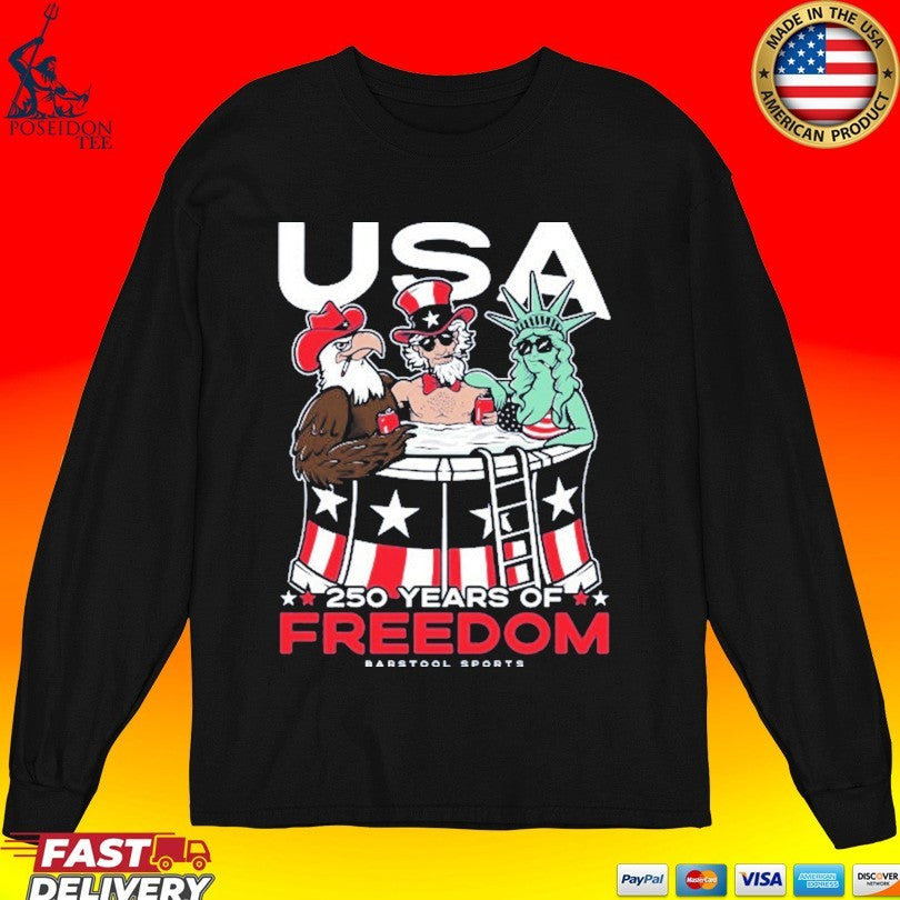 USA 250 Years Of Freedom Barstool Sports T-shirt