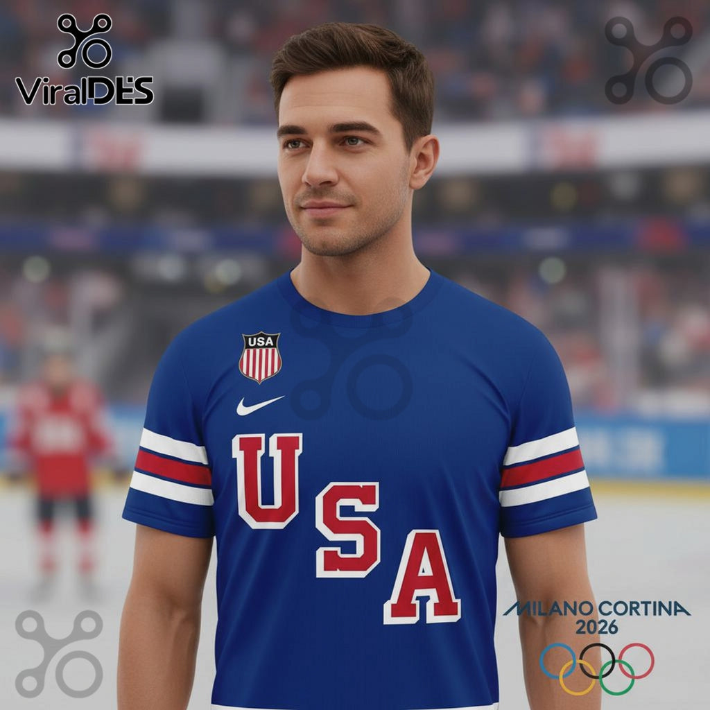 USA Hockey Double Gold 2026 Olympics History Shirt